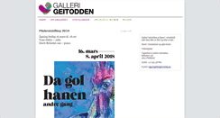 Desktop Screenshot of gallerigeitodden.no