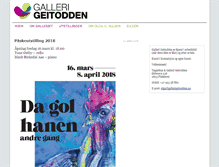 Tablet Screenshot of gallerigeitodden.no